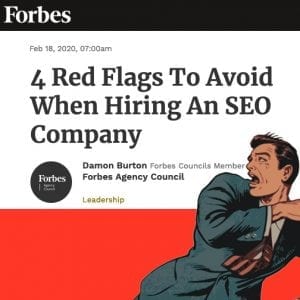 SEO red flags