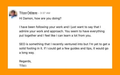 It’s not for me. It’s for messages like this.