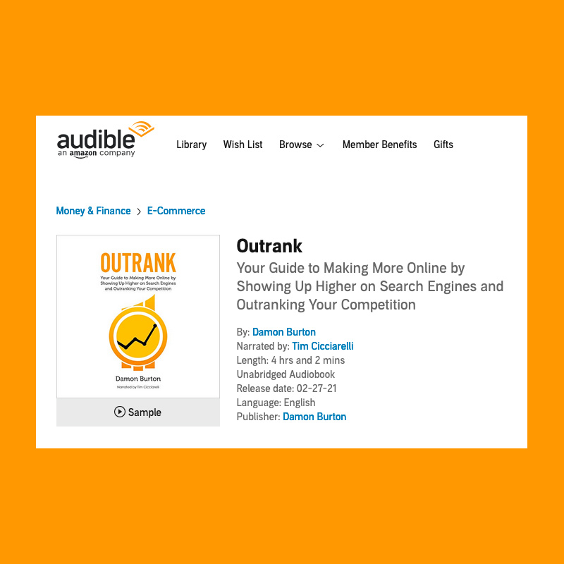 Outrank is now on Audible