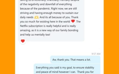 Messages Like This Are What I Live For