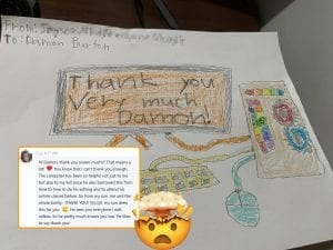 thank you note