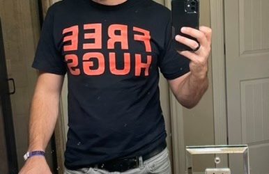 Wore a “FREE HUGS” Shirt to an Amusement Park