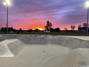 skatepark sunset