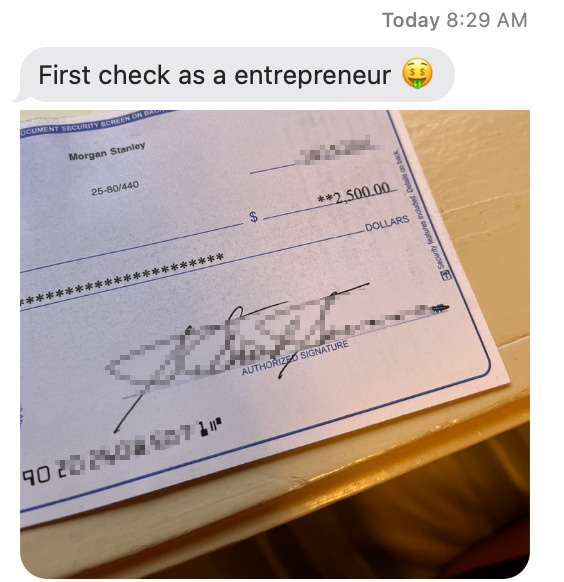first entrepreneur dollar