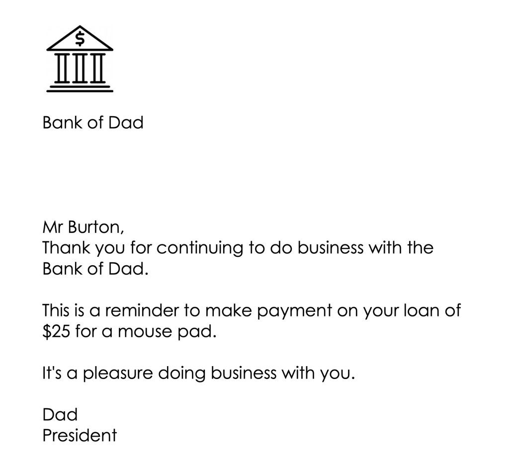 Bank of Dad