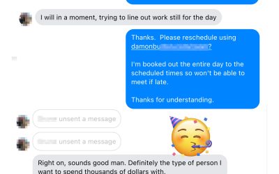 Be grateful for leads that self-select themselves out