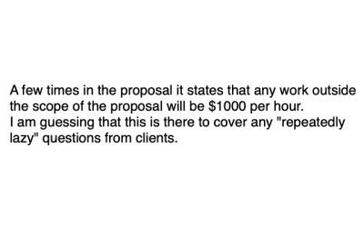 Increased Contract Hourly Rates from $200 to $1000