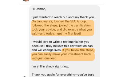 SEO Training Changing Lives