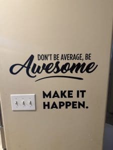 don't be average
