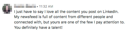 helping others on LinkedIn