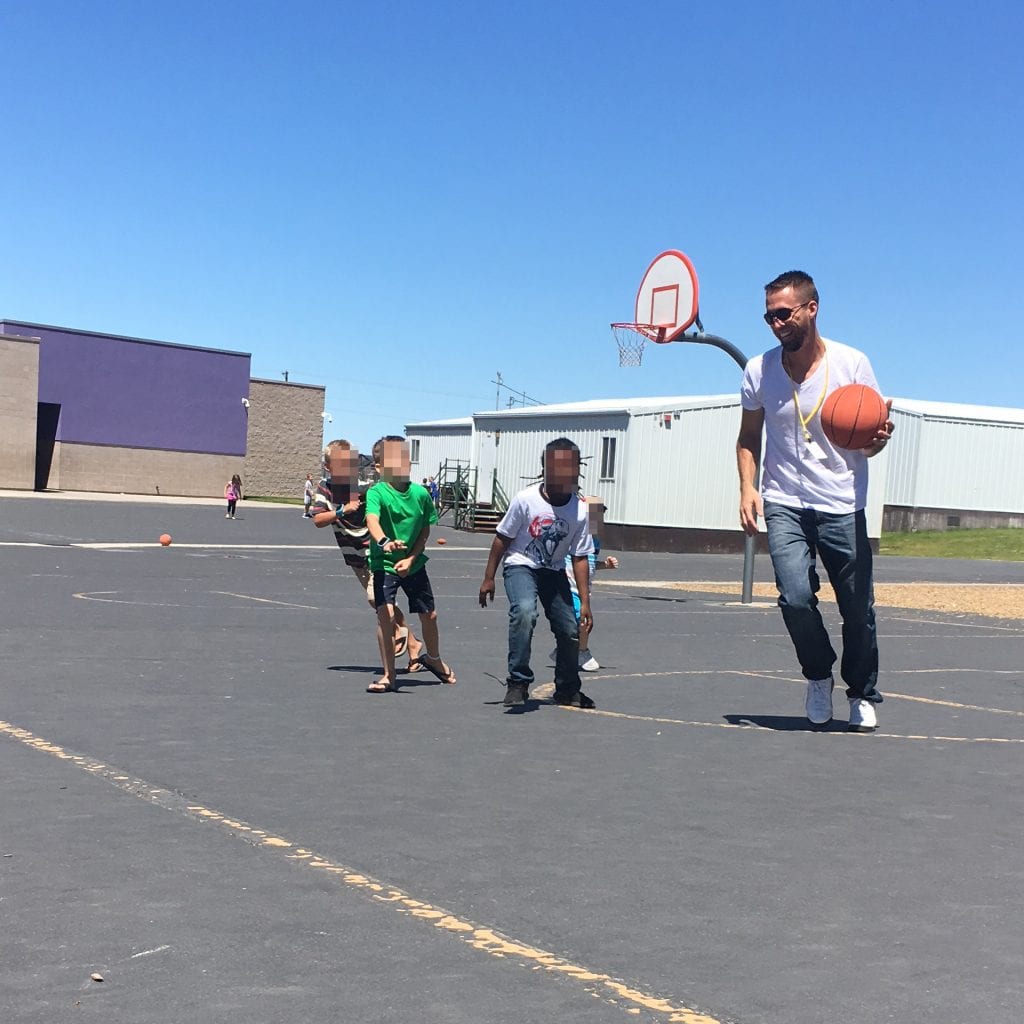 basketball at my son's school